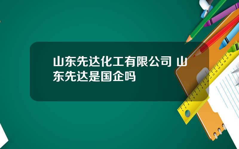 山东先达化工有限公司 山东先达是国企吗